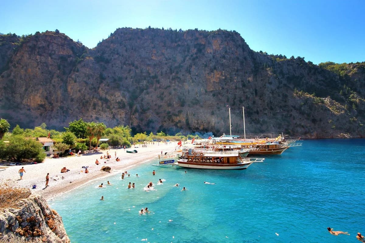 Ölüdeniz boat trip visiting Butterfly Valley and nearby bays along the Fethiye coast