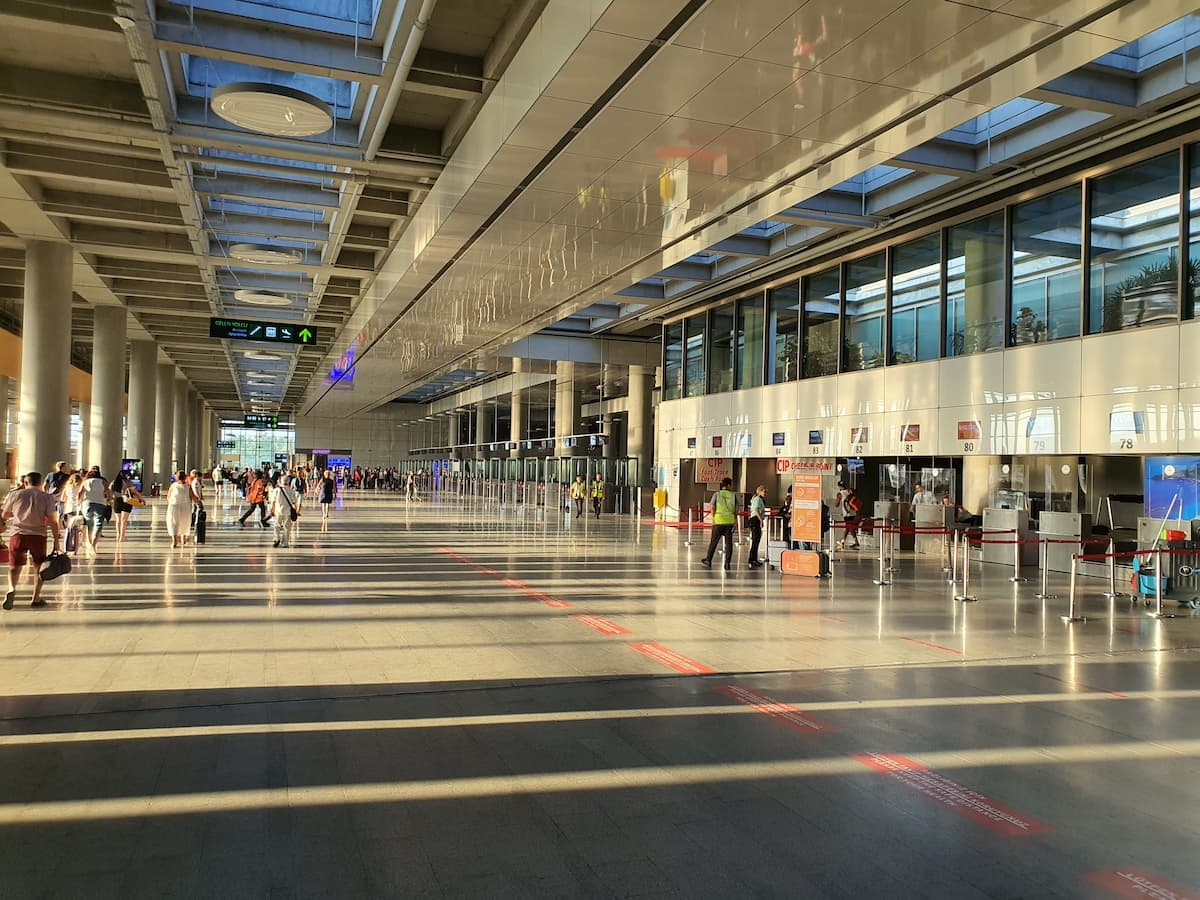 Check-in desks at Dalaman Airport