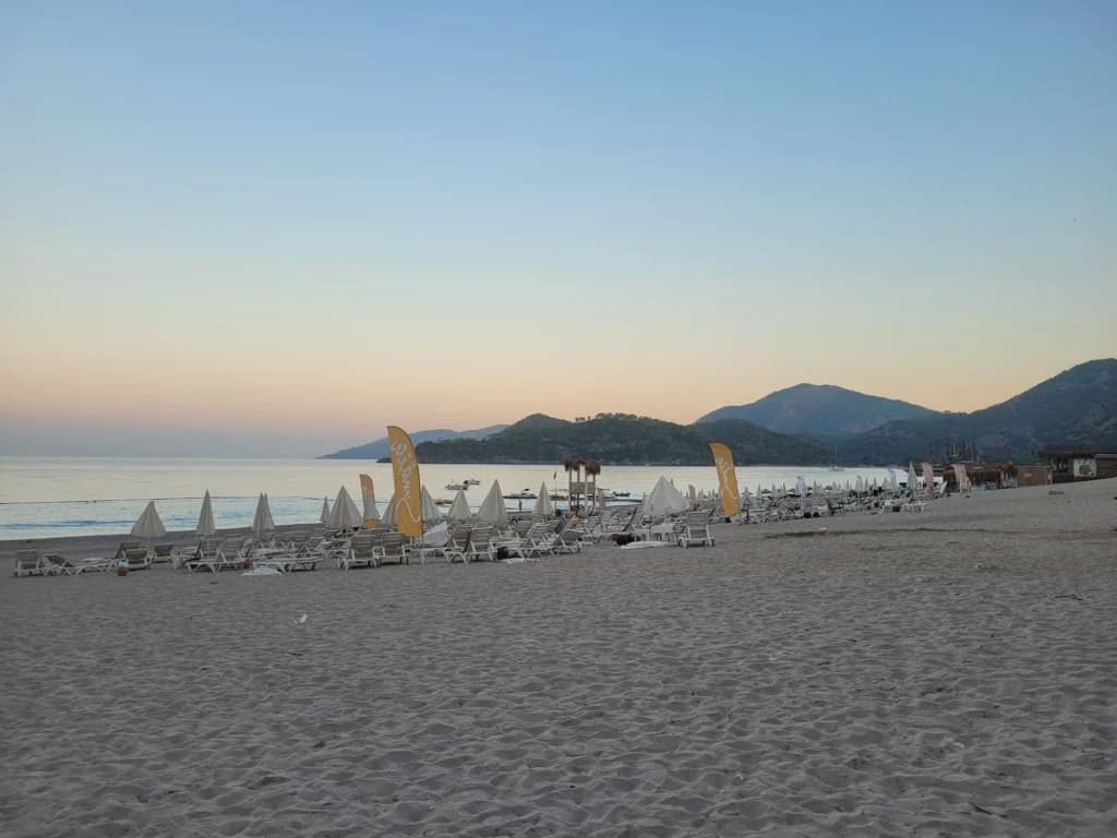 Belcekiz Beach Oludeniz Belcekız Beach and the open seafront in Ölüdeniz near Fethiye