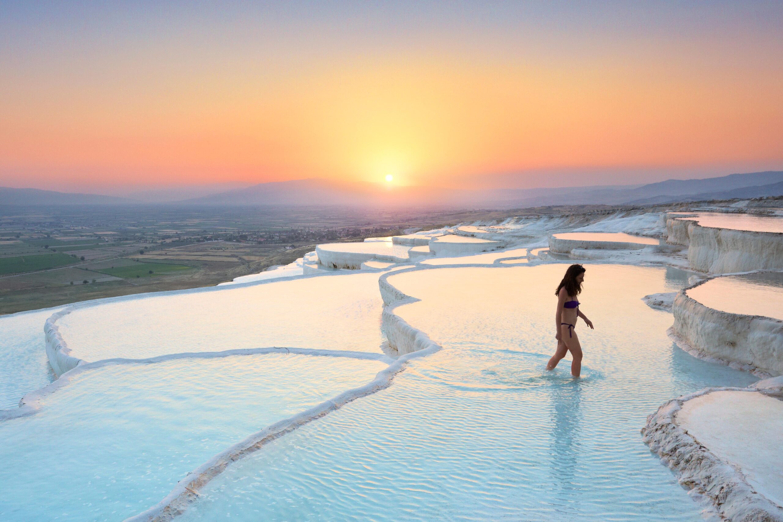 Pamukkale white travertines tour from Fethiye