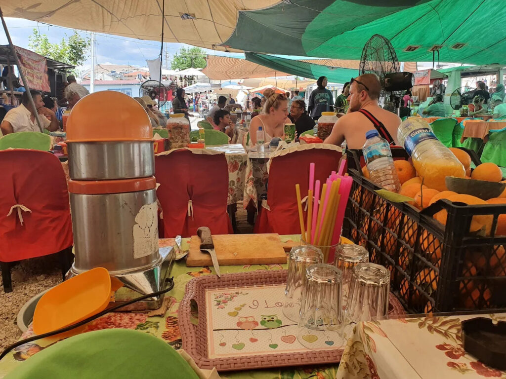 Fethiye Tuesday Market: What to Buy, Best Time to Visit & Local Tips 4 Fresh juice stand at Fethiye Tuesday Market