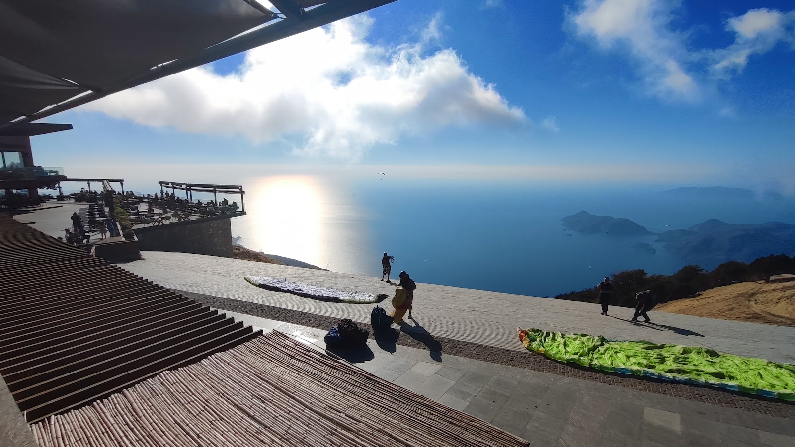 Panoramic view over Ölüdeniz from Babadağ Cable Car
