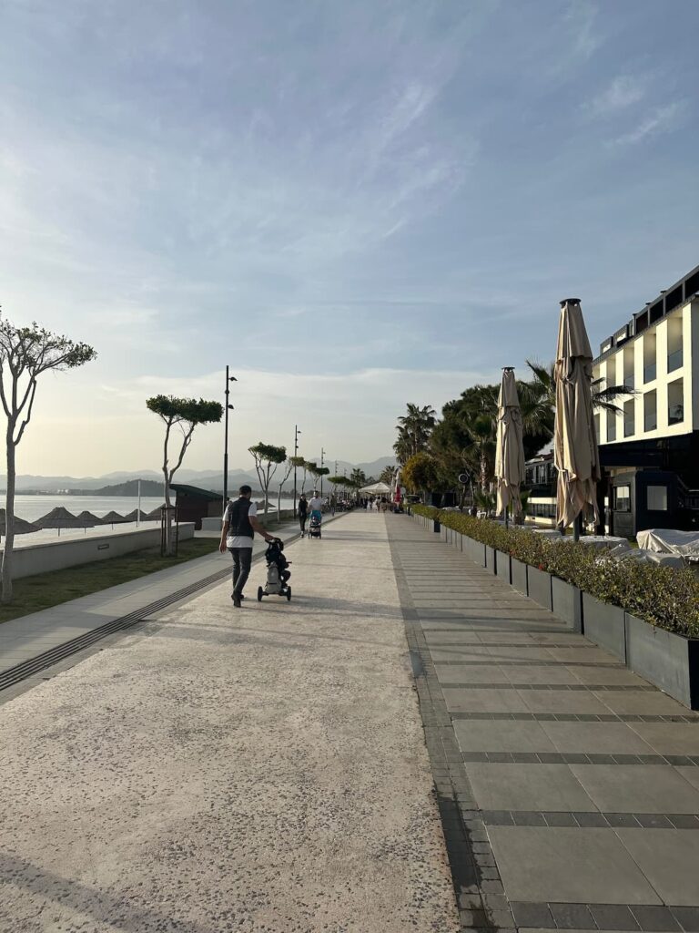Calis Beach, Fethiye: Water, Sunset, Transport & Local Tips 4 Car-free waterfront promenade at Calis Beach Fethiye